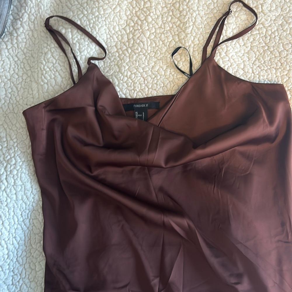 Spaghetti straps dress from Forever 21 with leg slit